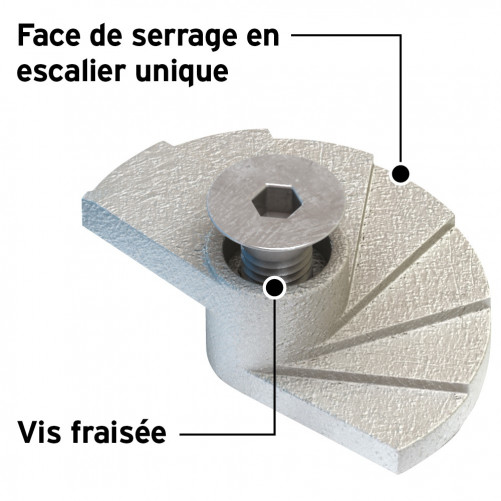 M10 Acciaio inox a pavimento Acier Inoxydable LINDAPTER®