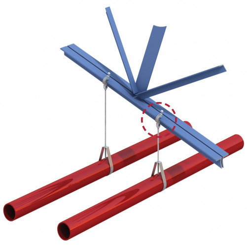 M10 Tipo FLS Morsetto girevole zincato bianco - LINDAPTER® - LINDAPTER® Morsetto girevole