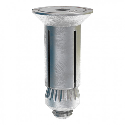 Hollo-Bolt LINDAPTER® Tipo HB FlushFit M8 Dimensione 2 Zincato bianco
