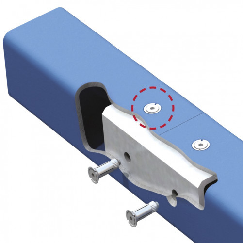 Hollo-Bolt LINDAPTER® Tipo HB FlushFit M8 Dimensione 2 Zincato bianco