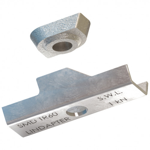 M6 TR60 c/piastra di copertura zincato bianco - JS500 LINDAPTER®