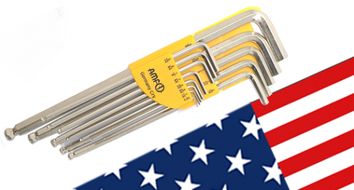 Set di chiavi a gomito AMF® a costa lunga n°911LG-HZ13D REF 44180