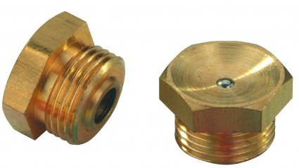 Ingrassatore esagonale «&nbsp;Lub&nbsp;» DIN 3405 M10 X 1,00 ottone