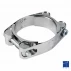 Morsetto a fascia stampata con doppio perno, larghezza 20 mm Ø120 a 130 mm acciaio zincato bianco