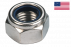 Dado esagonale autobloccante (anello non metallico) 1/2NC - 13 filettature Loc-King acciaio zincato bianco