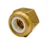 Dado esagonale autobloccante (anello non metallico) M4 X 0,70 NYLSTOP® BRASS