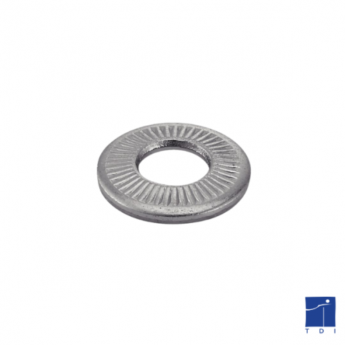 Rondella conica, dentata, simbolo CS, media, NFE 25511 20 mm, acciaio zincato, simbolo CONTACT® bianco