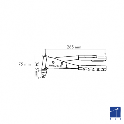 BM-85 BRALO © PISTOLA PER RIVETTI MANUALE