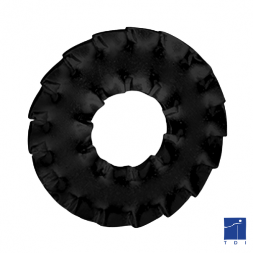 NFE 27626 Rondella a doppia dentatura da 6 mm in acciaio nichelato nero zincato rinforzato «&nbsp;forma piatta&nbsp;»