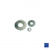 Rondella conica, dentellata, simbolo CS, media, NFE 25511, 6 mm, acciaio zincato, simbolo CONTACT® bianco