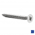 Vite per legno a testa svasata Pozidrive completamente filettata 3 x 16 mm in acciaio inox A2