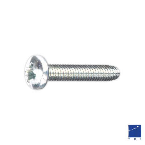 Vis autoformeuse à métaux tête cylindrique bombée  6 lobes Internes DIN 7500C TORX M3 X 0.50 X 10mm acier cémenté zingué blanc