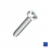 Vis autoformeuse à métaux tête cylindrique bombée  6 lobes Internes DIN7500C TORX M2.5X 0.45 X 16mm acier cémenté zingué blanc
