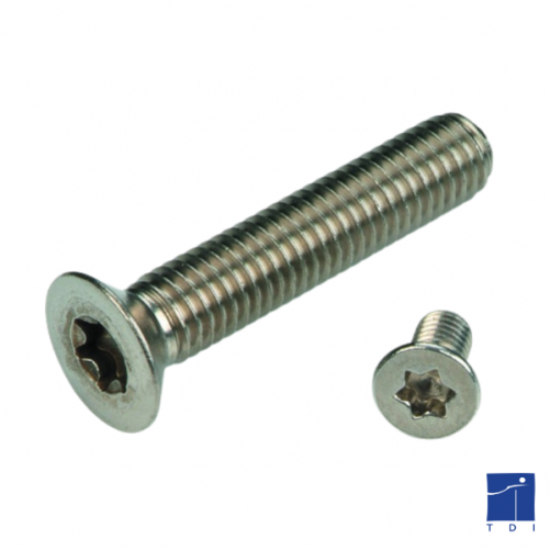 Vis métaux tête fraisée 6 lobes internes ISO 7046 M5 X 0.80 X 20mm Inox A4