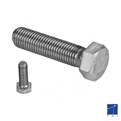 Vite a testa esagonale completamente filettata ISO 4017 M18 X 2,50 X 50 mm acciaio inox 904L