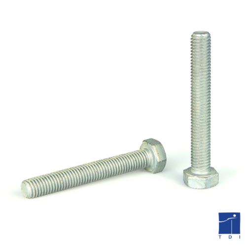 Vis tête hexagonale entièrement filetée DIN 933 M27 X 3.00 X 60mm cl. 8.8 galvanisé à chaud