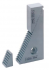 Cuneo dentato diritto regolabile n°2016 66mm X 35,5mm acciaio
