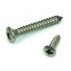 Vite autofilettante a testa svasata ovale DIN 7983 M2.9 x n°4 x 19mm Acciaio inox A2