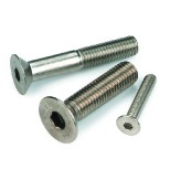 Vite a testa svasata con esagono incassato DIN 7991 M4 X 0,70 X 25 mm Acciaio inox A2