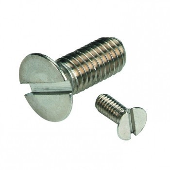 Viti metalliche a testa svasata con intaglio DIN 963 M5 X 0,80 X 50 mm Acciaio inox A4