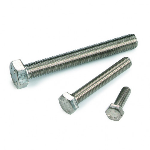 Vite a testa esagonale completamente filettata DIN 933 M4 X 0,70 X 16 mm acciaio inox A4-70