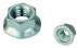 Dado esagonale con base dentellata DIN 6923 M20 X 2,50 acciaio cl.8 zincato bianco