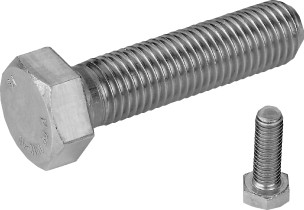 Vite a testa esagonale completamente filettata ISO 4017 M6 X 1,00 X 30mm Acciaio inossidabile 316L80 BUMAX 88®