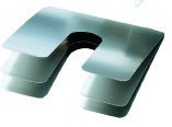 Spessore separabile di 1,0 mm 200 x 200 spessori motore in acciaio inox