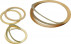 Rondella a cuneo, pelabile 20 mm X 26 mm X 1 mm ottone UZ33