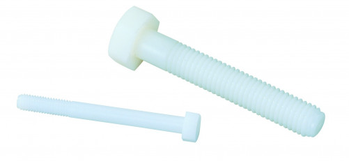 Vite a testa esagonale parzialmente filettata DIN 931 M12 X 1,75 X 70 mm nylon