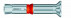Bullone di sicurezza SZ-SK 10mm X 10 X 70mm acciaio zincato MKT® (MKT®)