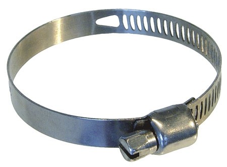Morsetto a nastro traforato, larghezza 8 mm Ø32 a 52 mm, acciaio inox 430