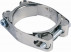 Morsetto a fascia stampata con doppio perno, larghezza 20 mm Ø120 a 130 mm, acciaio inox 316