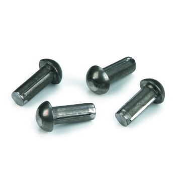 Testa tonda scanalata ISO 8746 6 mm X 12 mm acciaio dolce XC10