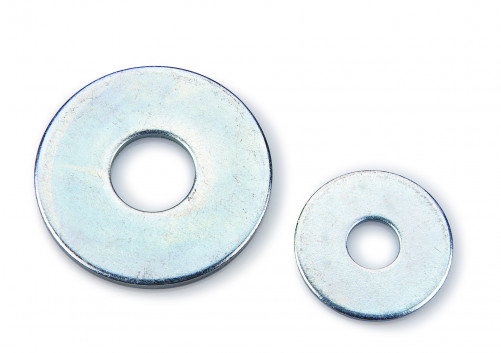 Rondella piana_ serie extra large 'LL' NFE 25513 18mm acciaio dolce zincato 5µm
