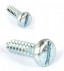 Vite autofilettante a testa cilindrica con intaglio e punta DIN 7971C M3.9 x n°7 x 19 mm in acciaio zincato bianco
