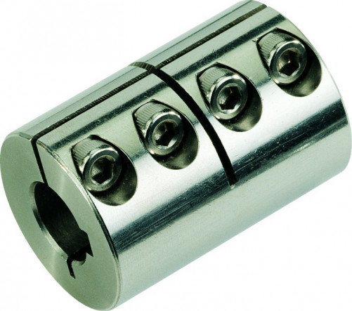 Giunto rigido monoblocco 10x10x29x45 in acciaio