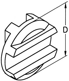 Disco intercambiabile in acetale da 41,3 mm
