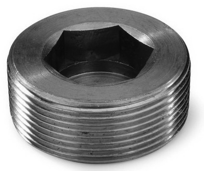 Tappo di scarico senza testa DIN 906 1 GAS acciaio cl.5.8 grezzo