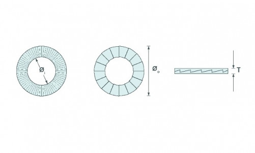Rondella di sicurezza (coppia) 39 mm ( 1