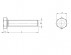 Vite a testa esagonale completamente filettata DIN 961 M10 X 1,25 X 35mm cl.10.9