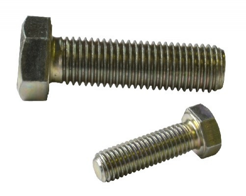 Vite a testa esagonale interamente filettata DIN 933 M14 X 2.00 X 25mm cl.8.8 zincata ecotri